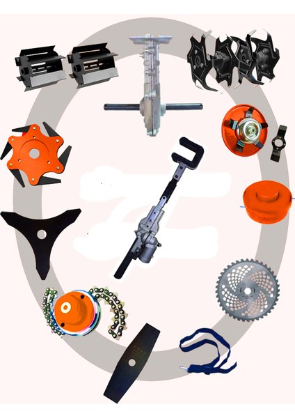 Lombard 13 Parça Özel Set Çapa Seti+ Yan Tipi Benzinli Motorlu Tırpan + Zeytin Badem Hasat Makinası fırsatları