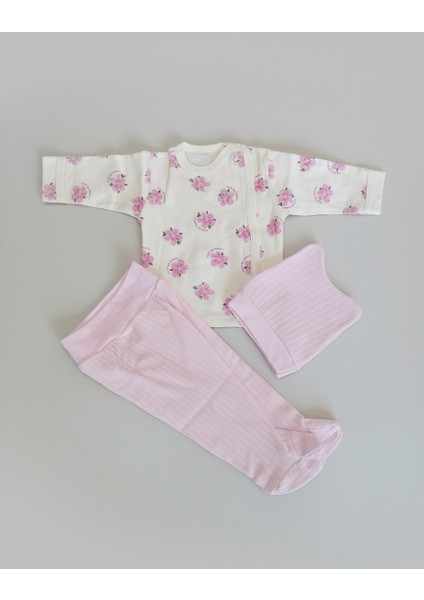 Çiçek Dijital 3'lü Zıbın Takım Kız Bebek