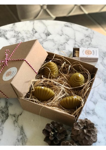 2 Adet Bal Kovanlı Bal Mum , 2 Adet Istiridye Bal Mum , %100 Doğal El Yapımı Bal Kokulu Mum , Kibrit Hediyelidir fiyatları