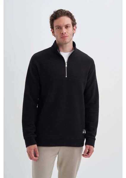 Siyah Erkek Sweatshirt 50670