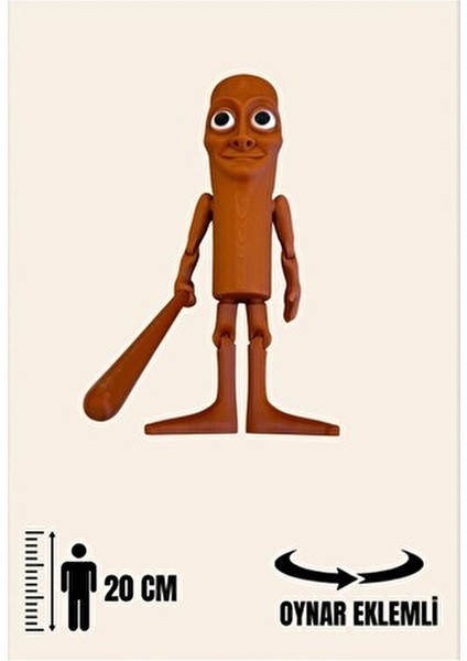 Tung Tung Tung Sahur Brainrot Eklemli-Mega Boy 20CM Figür fırsatları
