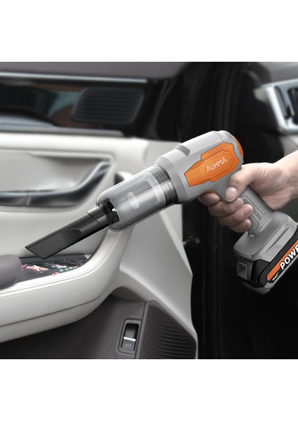 Ahv-17 Kablosu Şarjlı Süpürge 18.v 120W 7500MAH 20KPA/VAKUM 8 Parça Aksesuar