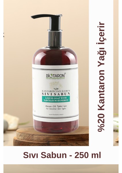 %20 Kantaron Yağı Içeren Sıvı Sabun 250ml