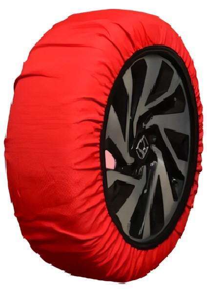 Snowsocks Kırmızı Kar Çorabı Grup 6 | Abs Esp Uyumlu, Çelik Jant Dostu, Kolay Montaj fırsatları