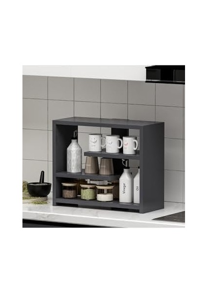 Dizayn Gupse Raf Antrasit modelleri