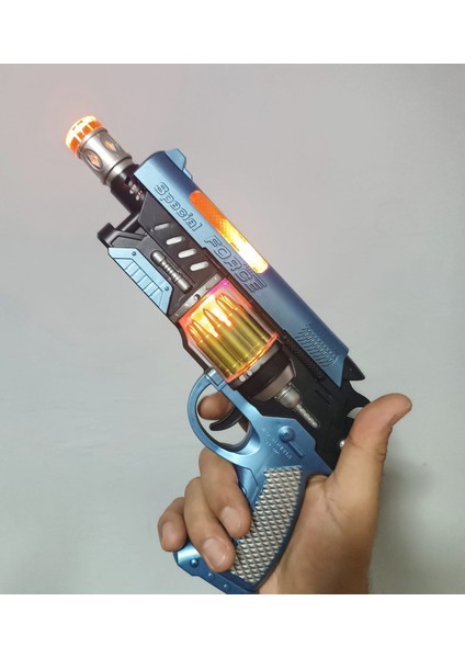 Oyuncak Tabanca -Pilli-Işıklı-Sesli-Hareketli Uzay Tabancası Blaster Kaliteli indirimleri