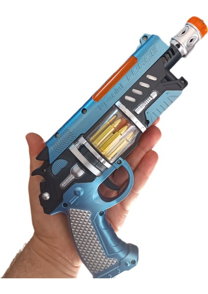 Oyuncak Tabanca -Pilli-Işıklı-Sesli-Hareketli Uzay Tabancası Blaster Kaliteli