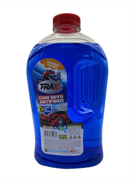 Trax Antifirizli Parfümlü 30 Derece Cam Suyu 2.5 Litre