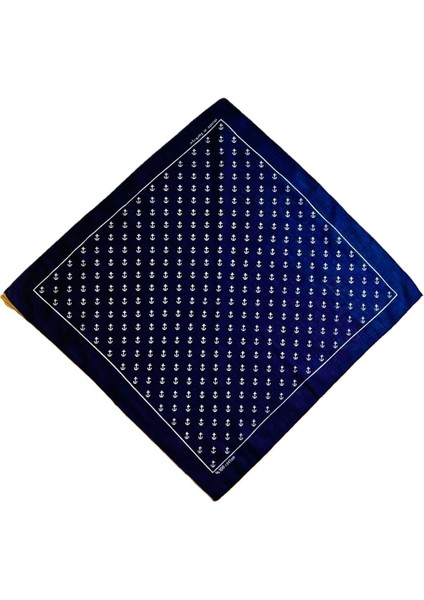 100% Pamuklu Çapa Desenli Bandana Kare Pamuklu Kumaş