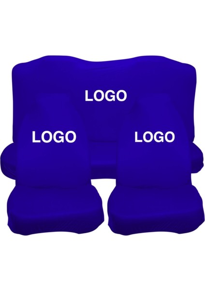 Kia Besta Mavi Penye Yıkanabilir Esnek Kılıf Servis Kılıfı 4 Parça