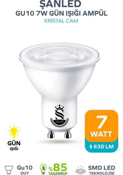 GU10 7W Gün Işığı Ampül 1 Adet