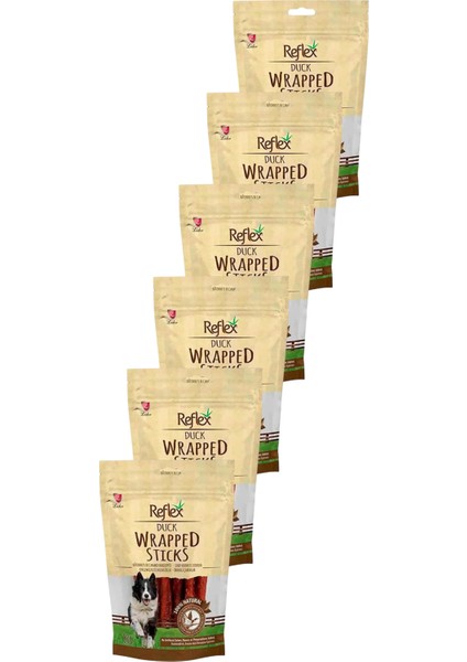 Wrapped Sticks Ördekli Köpek Ödül Çubukları 80GR Altılı Paket
