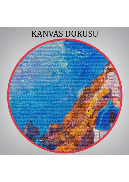 Mikanos Yunanistan Yağlıboya Görünüm Dekoratif TABLO-3572