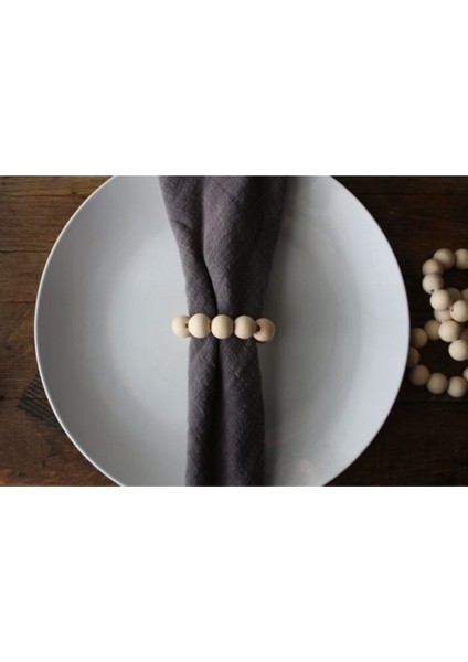 12'li Kahverengi Vintage Ahşap Peçete Yüzüğü Seti, Şık ve Doğal Tasarım fiyatları