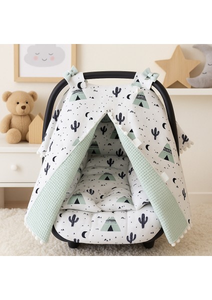 %100 Pamuk Müslin ve Pike Kumaştan Puset Örtüsü & Minderi ve Çarşafı fiyatları