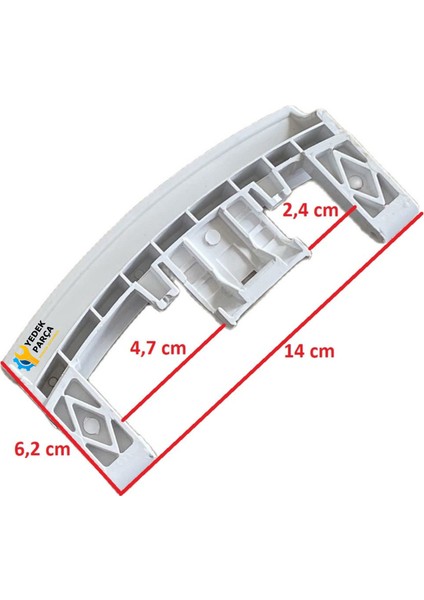 Newpol 12NEMES7INOX Çamaşır Makinesi Kapak Mandalı Tutamağı Beyaz fiyatları