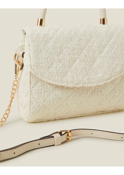 Boucle Omuz Çantası Krem fırsatları