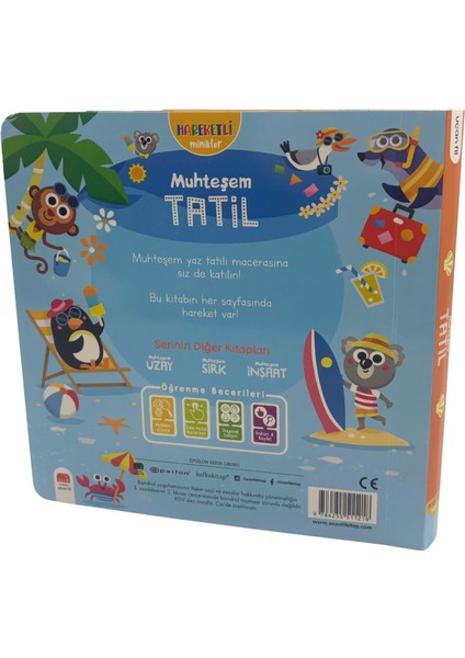 Hareketli Minikler - Muhteşem Tatil (Hareketli Kitap & Dokun Keşfet) modelleri