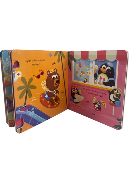 Hareketli Minikler - Muhteşem Tatil (Hareketli Kitap & Dokun Keşfet)