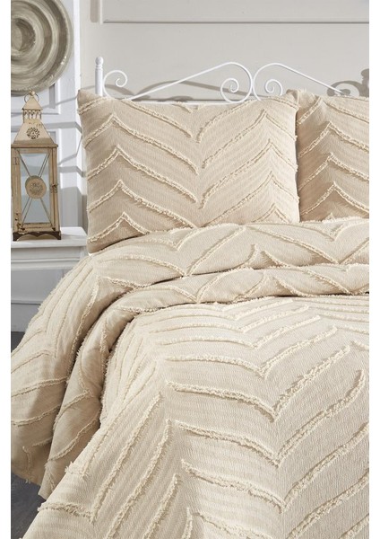 Sementina 3 Parça Çift Kişilik Pike Takımı Bej fiyatları