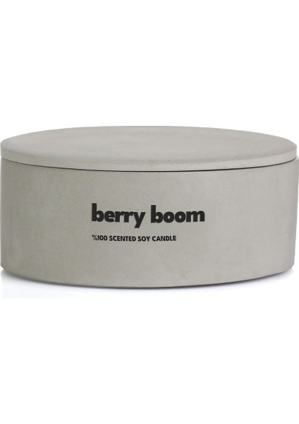 Dekoratif El Yapımı Yatay Mum : Çift Fitilli : Kokulu Soya Mum : Berry Boom fırsatları