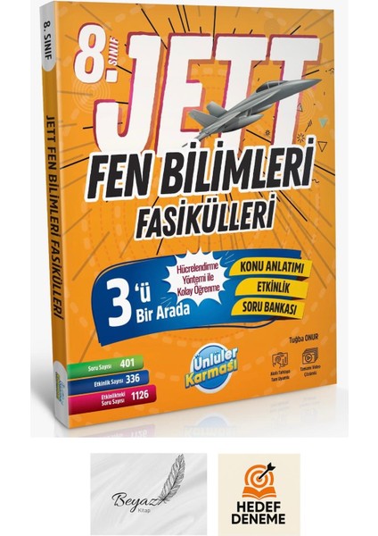 8.sınıf Lgs Jett Fen Bilimleri Fasikülleri Hedef Deneme