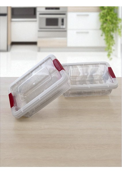 2'li Saklama Kabı / Şeffaf Dayanıklı Sızdırmaz Klips Kapaklı Yerden Tasarruf fiyatları