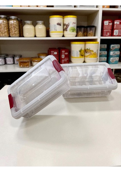 2'li Saklama Kabı / Şeffaf Dayanıklı Sızdırmaz Klips Kapaklı Yerden Tasarruf fırsatları