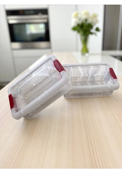 2'li Saklama Kabı / Şeffaf Dayanıklı Sızdırmaz Klips Kapaklı Yerden Tasarruf indirimleri