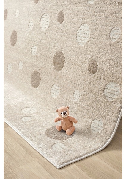 Yumuşak Puantiyeli Dokuma Halı Leke Tutmaz Bebek Odası Çocuk Odası Genç Odası Halısı Puantiye indirimleri