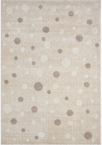 Yumuşak Puantiyeli Dokuma Halı Leke Tutmaz Bebek Odası Çocuk Odası Genç Odası Halısı Puantiye