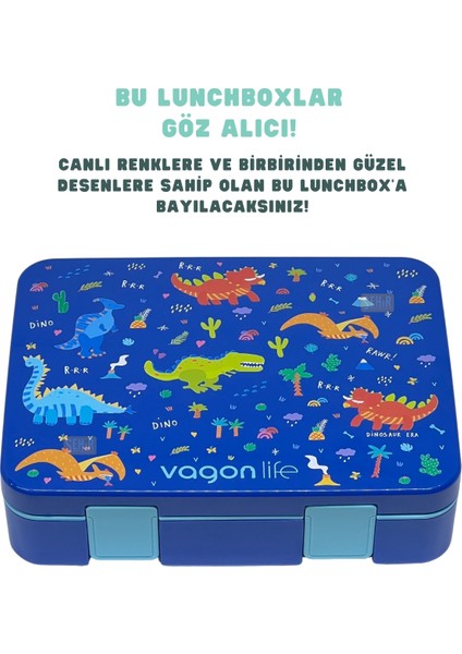 Bento 1300ML Lunchbox Yeni Koleksiyon Tek Katlı 4 Bölmeli Abs Plastik Çocuk Sefer Tası Yemek Kutusu fiyatları