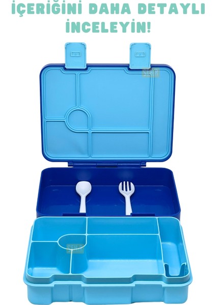 Bento 1300ML Lunchbox Yeni Koleksiyon Tek Katlı 4 Bölmeli Abs Plastik Çocuk Sefer Tası Yemek Kutusu modelleri