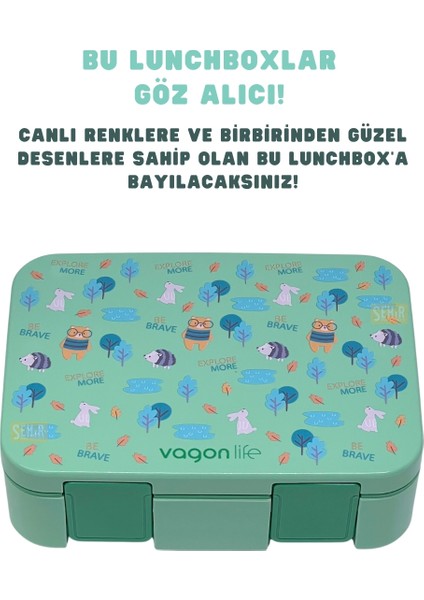Bento 700ML Lunchbox Yeni Koleksiyon Tek Katlı 3 Bölmeli Abs Plastik Çocuk Sefer Tası Yemek Kutusu fiyatları