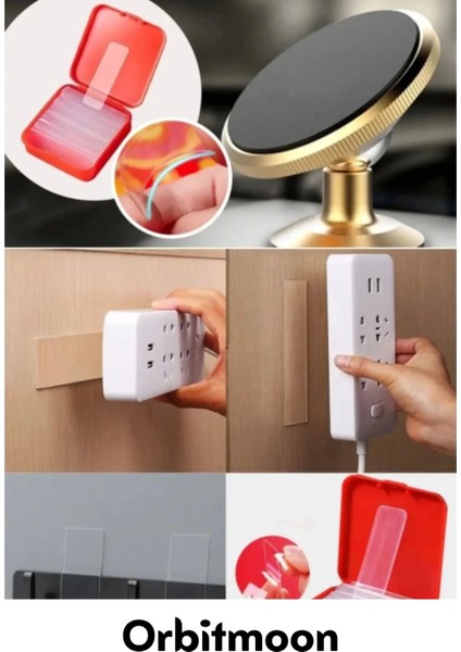 Premium Süper Güçlü Kolay Çıkarılabilir Yapışkan Çok Amaçlı 240 Parça Çift Taraflı Şeffaf Bant modelleri