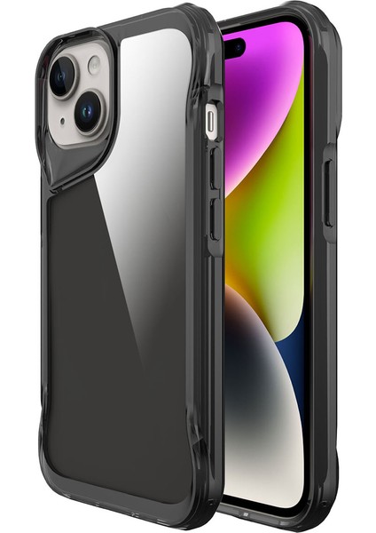 Apple iPhone 15 Pro Max Uyumlu T-Max Kapak Koyu Gri