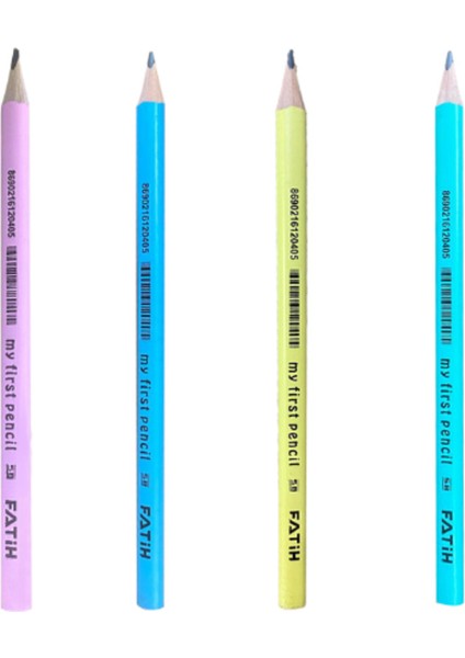 Kurşun Kalem Jumbo Üçgen Başlangıç Kalemi 4'lü Set Pembe, Sarı, Yeşil, Mavi fiyatları