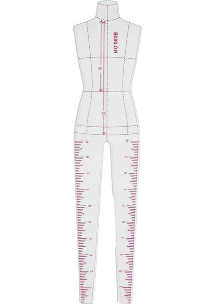 7’li Mini Moda Cetveli Seti – Kumaş Tasarımı, Konfeksiyon ve Prototip Çizim Şablonu fırsatları