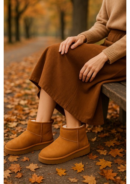 Kalın Tabanlı Içi Kürklü Kadın Bot fiyatları