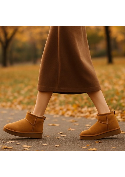 Kalın Tabanlı Içi Kürklü Kadın Bot modelleri