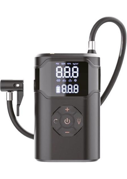 4000 Mah Dijital Ekranlı 5 Mod Kablosuz Hava Kompresörü Hp-02