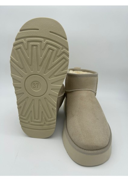 Kalın Tabanlı Içi Kürklü Kadın Bot indirimleri