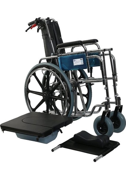 Golfi Çok Fonksiyonlu Tekerlekli Sandalye | Katlanabilir Banyo Uyumlu Dayanıklı Yapı G124 indirimleri