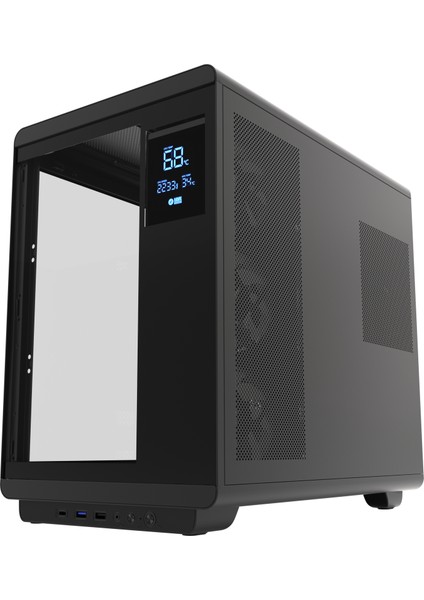 HC710 850W 80+ Bronze Argb Akvaryum Atx Mid Tower Siyah Gaming Kasa modelleri