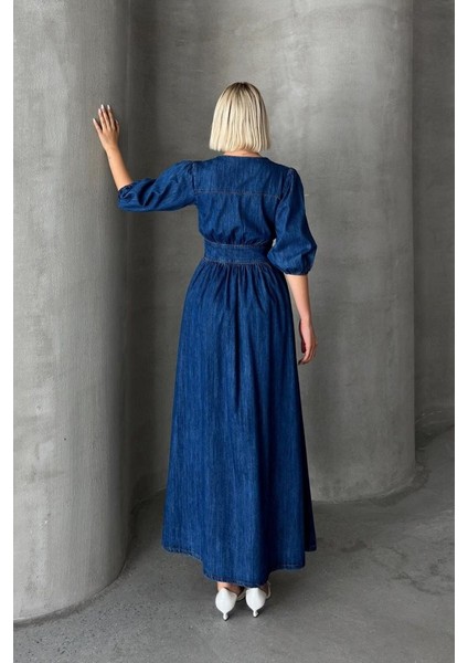 7037 Kot Elbise-Mavi fırsatları