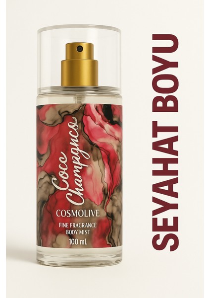 Body Mist Vücut Spreyi - Nemlendirici Parfüm 100 Ml. Coco Champagne indirimleri