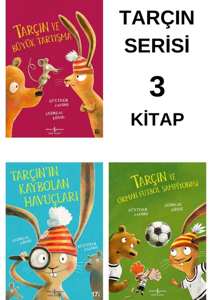 Tarçın Serisi 3 Kitap (Büyük Tartışma-Kaybolan Havuçlar-Futbol Şampiyonası)