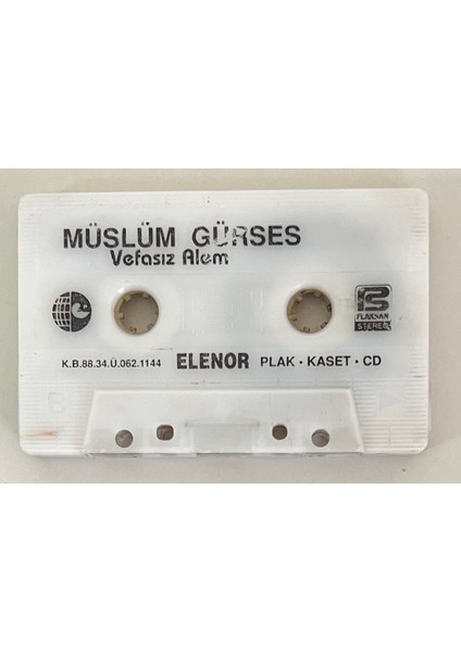 Müslüm Gürses Vefasız Alem Kaset (Kartonet Yoktur Sadece Kasettir (Orjnal Dönem Baskı Kaset)
