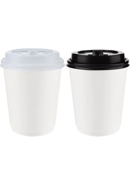 8 Oz Single Beyaz Karton Bardak 100'LÜ