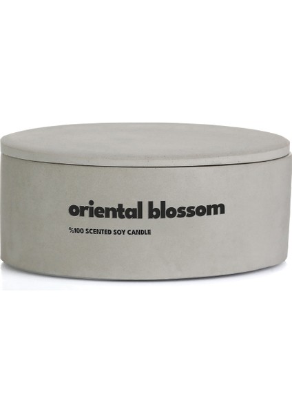 Dekoratif El Yapımı Yatay Mum : Çift Fitilli : Kokulu Soya Mum : Oriental Blossom fırsatları